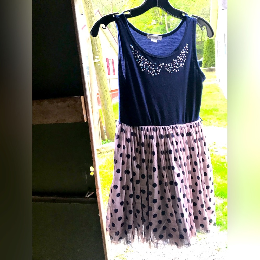 Navy blue and pink tutu dress Girls 14